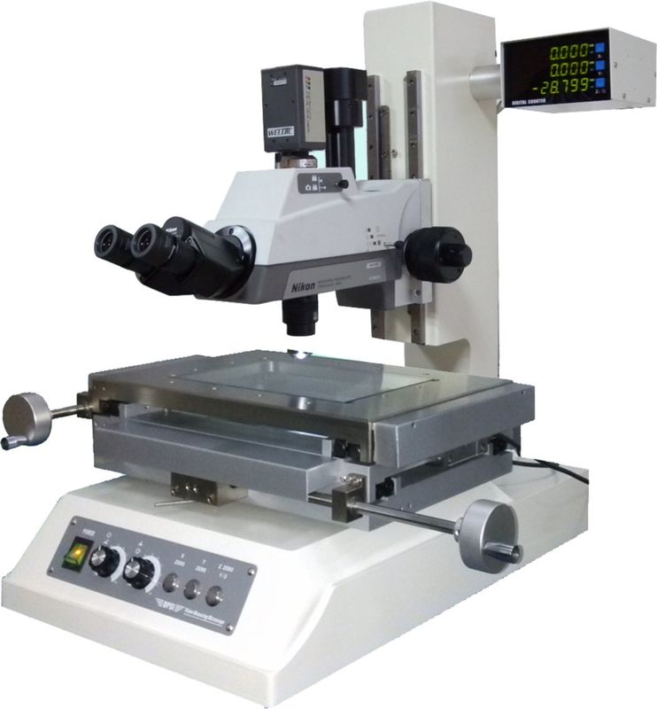 150mm Height Nikon Industrial Microscopes LED Illumination Objective 3X , 5X , 10X