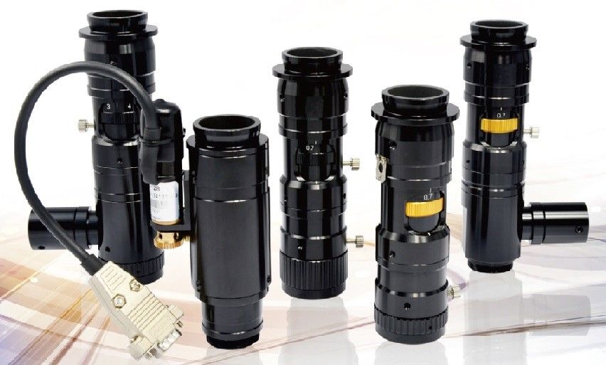 Continuous Zoom Industrial Lens with 6.5x Magnification / Designed for Vision Measurement Machines